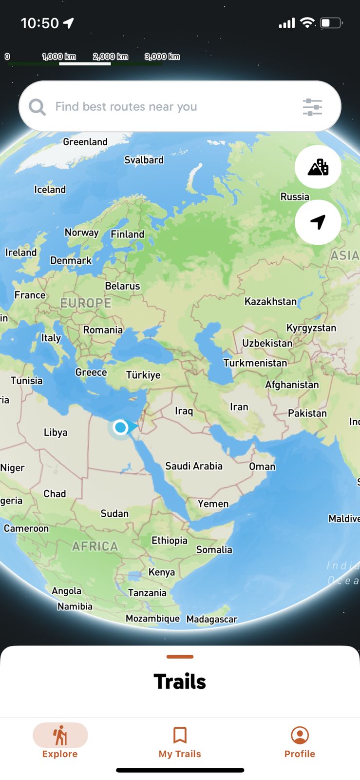 Explore Trails feature